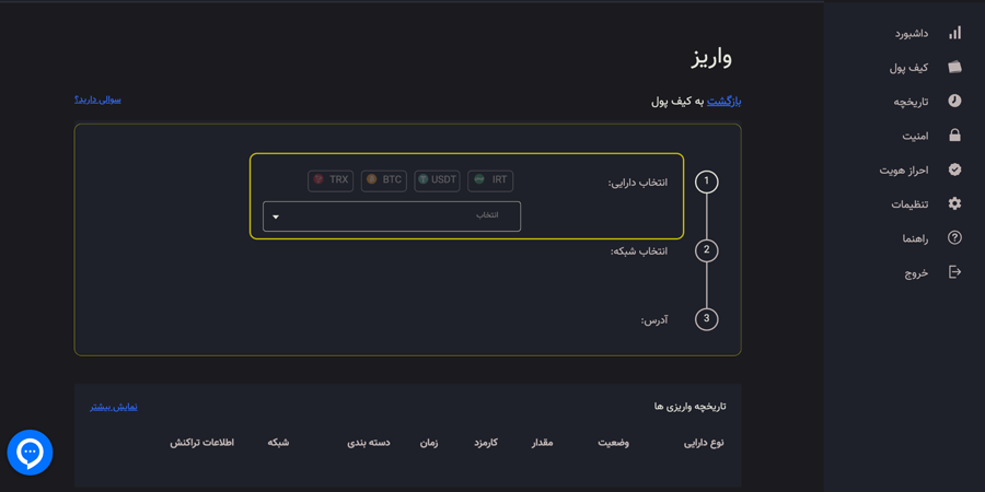 واریز تومان برای خرید ارز دیجیتال