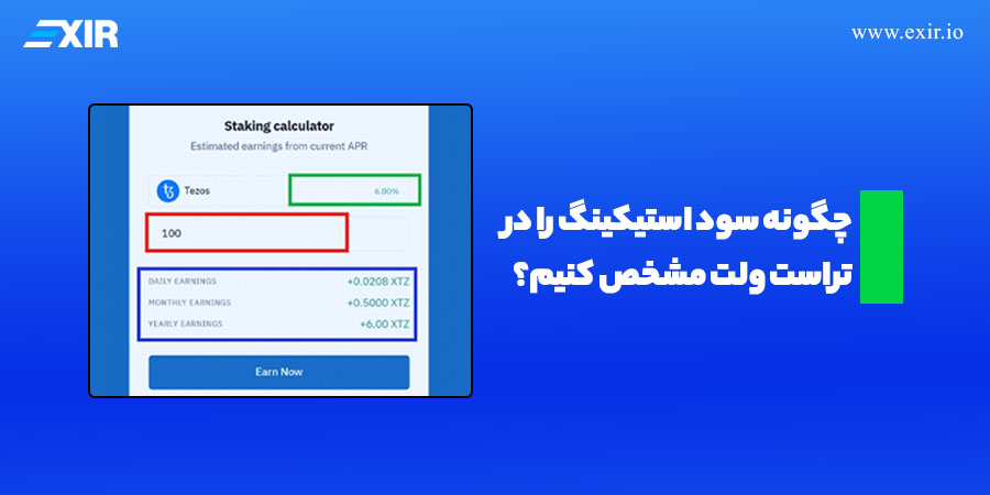 مشخص کردن سود استیکینک در تراست ولت